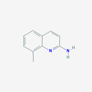 molecular formula C10H10N2 B1336413 8-甲基喹啉-2-胺 CAS No. 20151-45-5