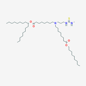 Heptadecan-9-yl 8-((3-(3-methylthioureido)propyl)(8-(nonyloxy)-8-oxooctyl)amino)octanoate