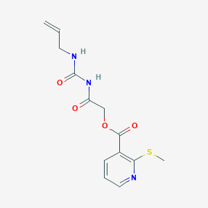 2-(3-Allylureido)-2-oxoethyl 2-(methylthio)nicotinate