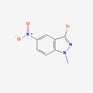 molecular formula C8H6BrN3O2 B1336415 3-溴-1-甲基-5-硝基-1H-吲唑 CAS No. 74209-25-9