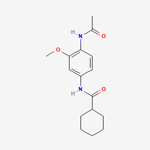 N-[4-(acetylamino)-3-methoxyphenyl]cyclohexanecarboxamide