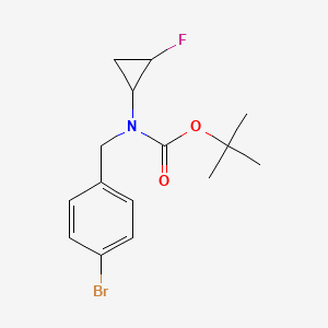 Tert-butyl 4-bromobenzyl(2-fluorocyclopropyl)carbamate