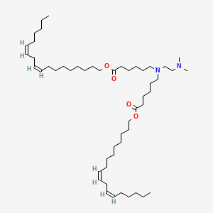 molecular formula C52H96N2O4 B13364201 Di((9Z,12Z)-octadeca-9,12-dien-1-yl) 6,6'-((2-(dimethylamino)ethyl)azanediyl)dihexanoate 