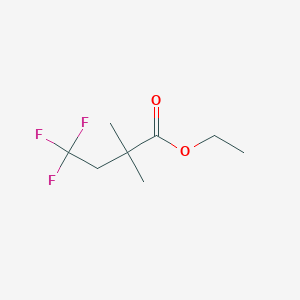 molecular formula C8H13F3O2 B1336421 Ethyl 4,4,4-trifluoro-2,2-dimethylbutanoate CAS No. 885275-92-3