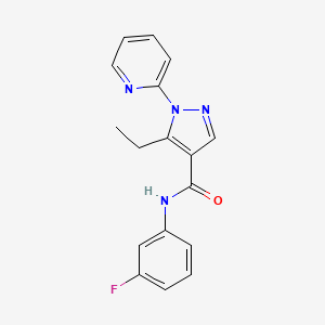 5-ethyl-N-(3-fluorophenyl)-1-(2-pyridinyl)-1H-pyrazole-4-carboxamide