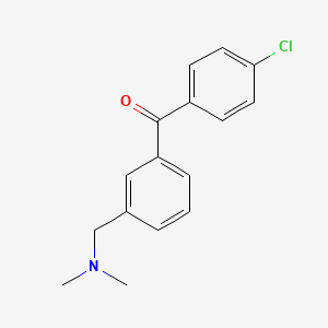 (4-Chlorophenyl){3-[(dimethylamino)methyl]phenyl}methanone