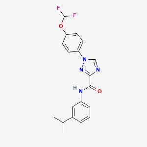 1-[4-(difluoromethoxy)phenyl]-N-(3-isopropylphenyl)-1H-1,2,4-triazole-3-carboxamide