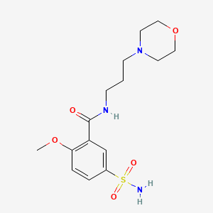 5-(aminosulfonyl)-2-methoxy-N-[3-(4-morpholinyl)propyl]benzamide