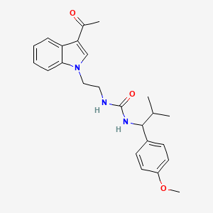 N-[2-(3-acetyl-1H-indol-1-yl)ethyl]-N'-[1-(4-methoxyphenyl)-2-methylpropyl]urea