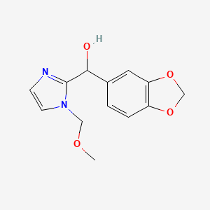 1,3-benzodioxol-5-yl[1-(methoxymethyl)-1H-imidazol-2-yl]methanol