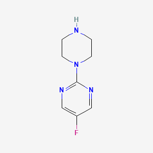 molecular formula C8H11FN4 B1336447 5-氟-2-(哌嗪-1-基)嘧啶 CAS No. 87789-49-9