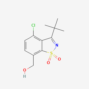 (3-Tert-butyl-4-chloro-1,1-dioxido-1,2-benzisothiazol-7-yl)methanol