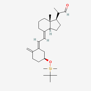 2-((1R,3AS,7aR,E)-4-((E)-2-((S)-5-((tert-butyldimethylsilyl)oxy)-2-methylenecyclohexylidene)ethylidene)-7a-methyloctahydro-1H-inden-1-yl)propanal