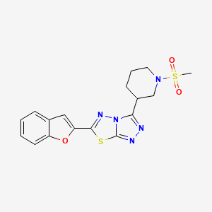 6-(1-Benzofuran-2-yl)-3-[1-(methylsulfonyl)-3-piperidinyl][1,2,4]triazolo[3,4-b][1,3,4]thiadiazole