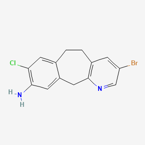 3-Bromo-8-chloro-6,11-dihydro-5H-benzo[5,6]cyclohepta[1,2-b]pyridin-9-amine