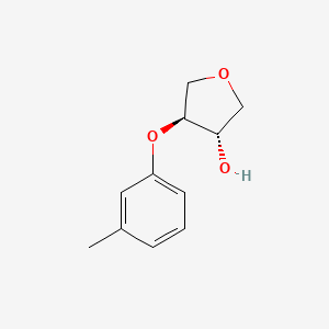 Rel-(3S,4S)-4-(m-tolyloxy)tetrahydrofuran-3-ol