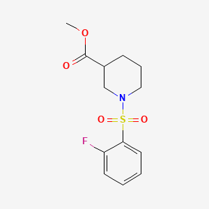 Methyl 1-[(2-fluorophenyl)sulfonyl]-3-piperidinecarboxylate