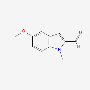 molecular formula C11H11NO2 B1336454 5-甲氧基-1-甲基-1H-吲哚-2-甲醛 CAS No. 144265-42-9
