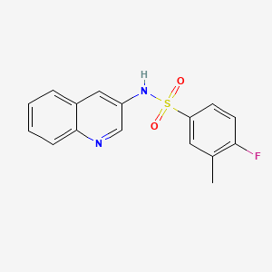 4-fluoro-3-methyl-N-(3-quinolinyl)benzenesulfonamide