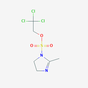 molecular formula C6H9Cl3N2O3S B13364575 2,2,2-trichloroethyl 2-methyl-4,5-dihydroimidazole-1-sulfonate 