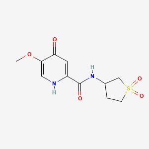 N-(1,1-dioxidotetrahydrothiophen-3-yl)-4-hydroxy-5-methoxypyridine-2-carboxamide