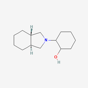 molecular formula C14H25NO B13364601 2-((3AS,7aS)-octahydro-2H-isoindol-2-yl)cyclohexan-1-ol 