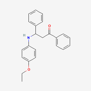 3-(4-Ethoxyanilino)-1,3-diphenyl-1-propanone