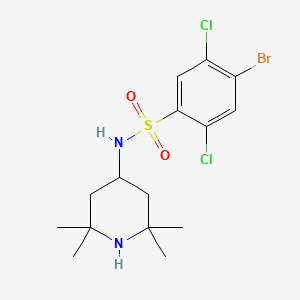 4-bromo-2,5-dichloro-N-(2,2,6,6-tetramethyl-4-piperidinyl)benzenesulfonamide