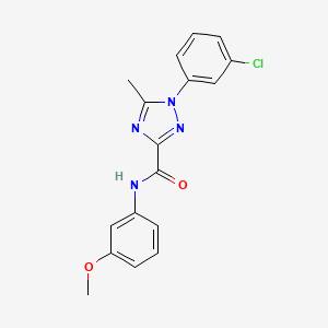 1-(3-chlorophenyl)-N-(3-methoxyphenyl)-5-methyl-1H-1,2,4-triazole-3-carboxamide