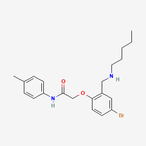 2-{4-bromo-2-[(pentylamino)methyl]phenoxy}-N-(4-methylphenyl)acetamide