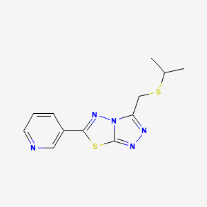 Isopropyl [6-(3-pyridinyl)[1,2,4]triazolo[3,4-b][1,3,4]thiadiazol-3-yl]methyl sulfide