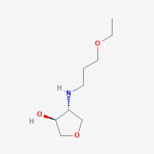 (3S,4R)-4-[(3-ethoxypropyl)amino]oxolan-3-ol