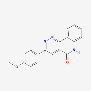 molecular formula C18H13N3O2 B13364696 3-(4-methoxyphenyl)pyridazino[4,3-c]quinolin-5(6H)-one 