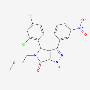 4-(2,4-dichlorophenyl)-5-(2-methoxyethyl)-3-(3-nitrophenyl)-4,5-dihydropyrrolo[3,4-c]pyrazol-6(1H)-one