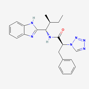 N-[1-(1H-benzimidazol-2-yl)-2-methylbutyl]-3-phenyl-2-(1H-tetraazol-1-yl)propanamide