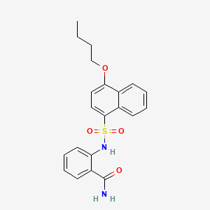 2-{[(4-Butoxy-1-naphthyl)sulfonyl]amino}benzamide