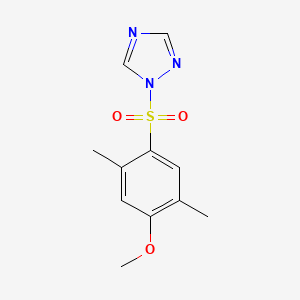 1-[(4-methoxy-2,5-dimethylphenyl)sulfonyl]-1H-1,2,4-triazole