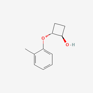 molecular formula C11H14O2 B13364766 Rel-(1R,2R)-2-(o-tolyloxy)cyclobutan-1-ol 