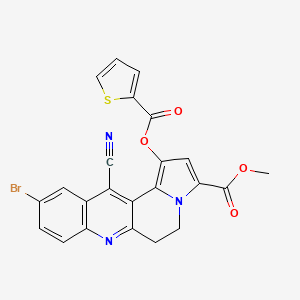 Methyl 10-bromo-12-cyano-1-[(2-thienylcarbonyl)oxy]-5,6-dihydrobenzo[b]pyrrolo[2,1-f][1,6]naphthyridine-3-carboxylate