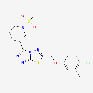 4-Chloro-3-methylphenyl {3-[1-(methylsulfonyl)-3-piperidinyl][1,2,4]triazolo[3,4-b][1,3,4]thiadiazol-6-yl}methyl ether