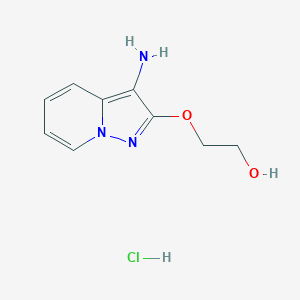 2-((3-Aminopyrazolo[1,5-a]pyridin-2-yl)oxy)ethanol hydrochloride