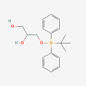 molecular formula C19H26O3Si B13364854 3-[[(1,1-Dimethylethyl)diphenylsilyl]oxy]-1,2-propanediol 