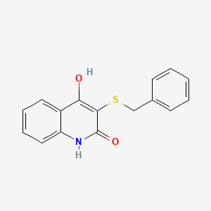 3-(benzylsulfanyl)-4-hydroxy-2(1H)-quinolinone