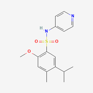 5-isopropyl-2-methoxy-4-methyl-N-(4-pyridinyl)benzenesulfonamide