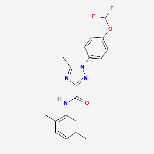 1-[4-(difluoromethoxy)phenyl]-N-(2,5-dimethylphenyl)-5-methyl-1H-1,2,4-triazole-3-carboxamide