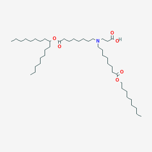 3-((8-(Heptadecan-9-yloxy)-8-oxooctyl)(8-(nonyloxy)-8-oxooctyl)amino)propanoic acid