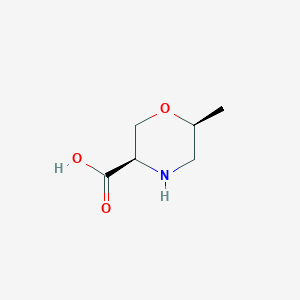 (3R,6S)-6-Methylmorpholine-3-carboxylic acid