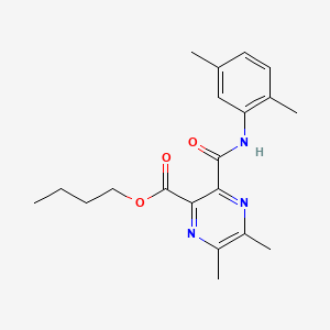 Butyl 3-[(2,5-dimethylanilino)carbonyl]-5,6-dimethyl-2-pyrazinecarboxylate