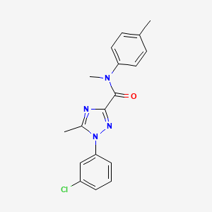 1-(3-chlorophenyl)-N,5-dimethyl-N-(4-methylphenyl)-1H-1,2,4-triazole-3-carboxamide