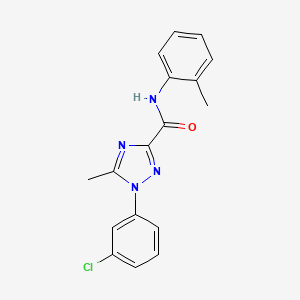 1-(3-chlorophenyl)-5-methyl-N-(2-methylphenyl)-1H-1,2,4-triazole-3-carboxamide